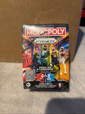 NEW Panini Monopoly Prizm NBA Cards - Red, Blue, Yellow, Green, Orange, Black